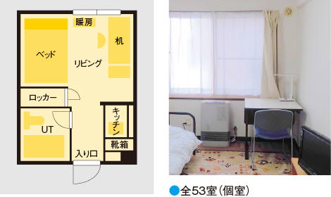 全53室(個室)