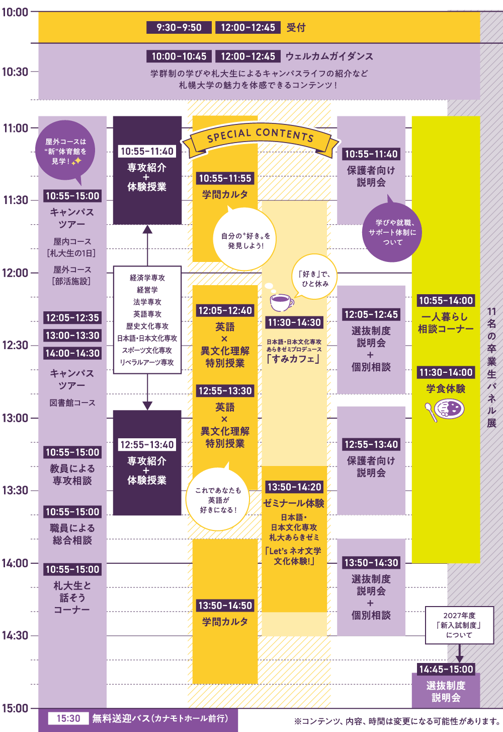 タイムテーブル