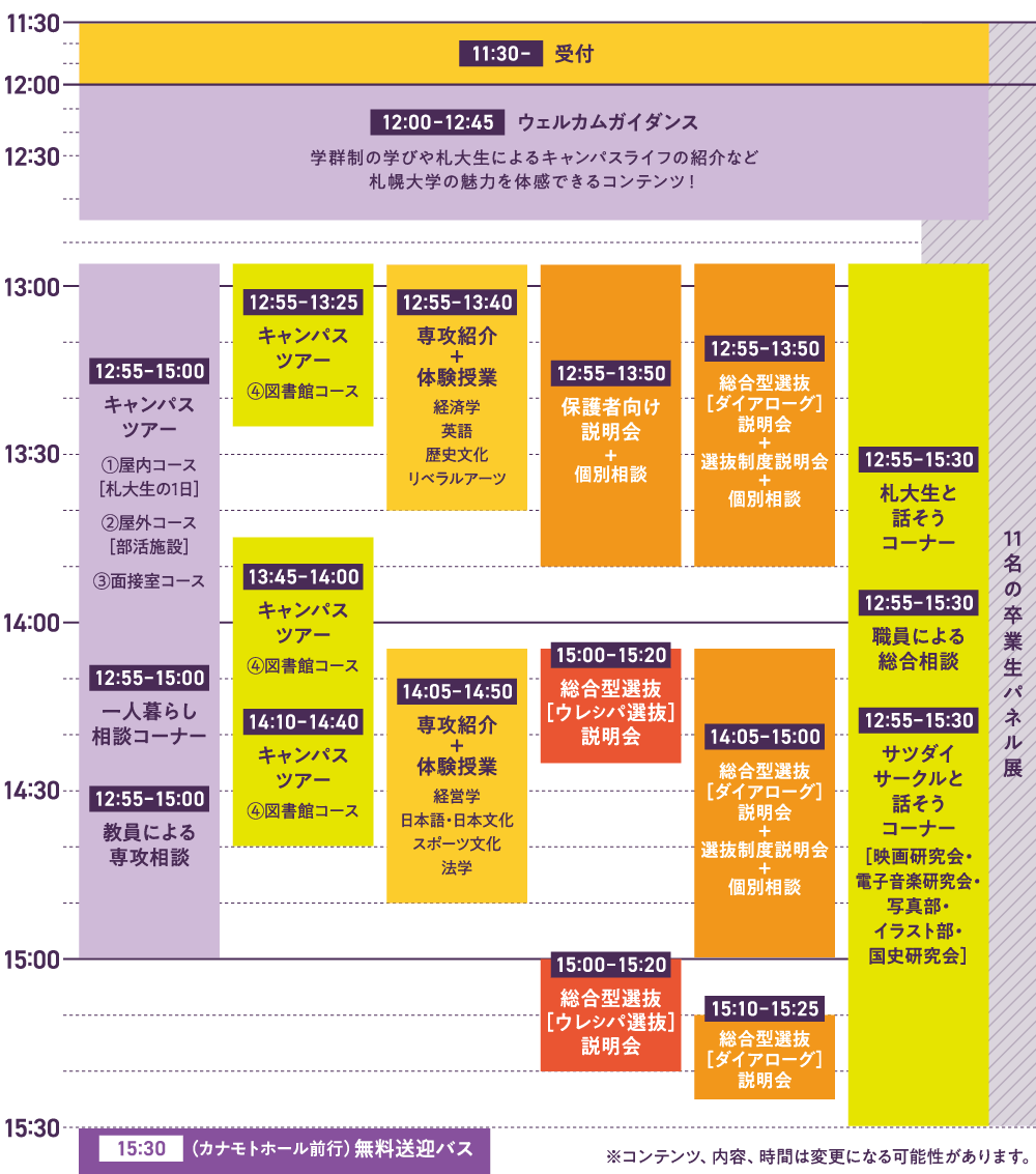 タイムテーブル
